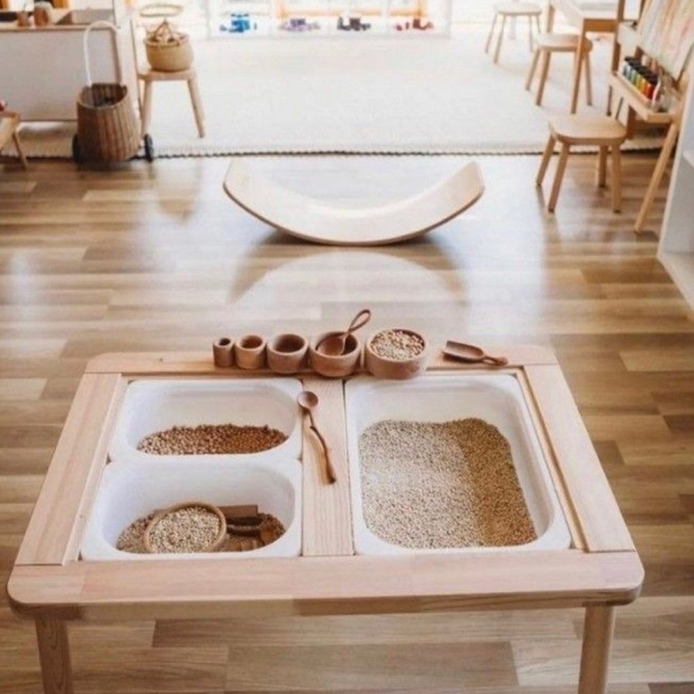 IKEA flisat sensory table